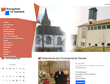 Tablet Screenshot of ev-kirche-ottweiler.de